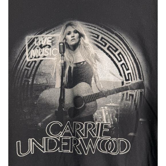 Carrie Underwood Unisex XXL The Storyteller Tour 2016 Black Tee Concert Shirt - Picture 2 of 6
